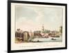 Vue D'Amsterdam No.8. De Hooge of Amstel Sluis. Le Pont De L'Amstel, 1825-Cornelis de Kruyff-Framed Giclee Print