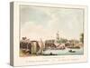 Vue D'Amsterdam No.8. De Hooge of Amstel Sluis. Le Pont De L'Amstel, 1825-Cornelis de Kruyff-Stretched Canvas