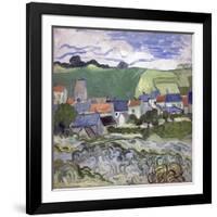 Vue D'auvers Sur Oise (Auvers-Sur-Oise) (France) - Peinture De Vincent Van Gogh (1853-1890), Huile-Vincent van Gogh-Framed Giclee Print