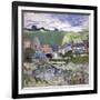 Vue D'auvers Sur Oise (Auvers-Sur-Oise) (France) - Peinture De Vincent Van Gogh (1853-1890), Huile-Vincent van Gogh-Framed Giclee Print