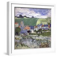 Vue D'auvers Sur Oise (Auvers-Sur-Oise) (France) - Peinture De Vincent Van Gogh (1853-1890), Huile-Vincent van Gogh-Framed Giclee Print