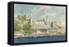 Vue d'Istanbul-Charles Garnier-Framed Stretched Canvas