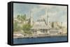 Vue d'Istanbul-Charles Garnier-Framed Stretched Canvas