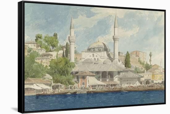 Vue d'Istanbul-Charles Garnier-Framed Stretched Canvas
