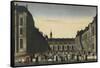 Vue d'optique :Cour des Fontaines-null-Framed Stretched Canvas