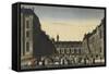 Vue d'optique :Cour des Fontaines-null-Framed Stretched Canvas