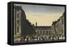 Vue d'optique :Cour des Fontaines-null-Framed Stretched Canvas