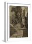 Vue d'un parc, escalier de pierre , vase-Pierre Lelu-Framed Giclee Print