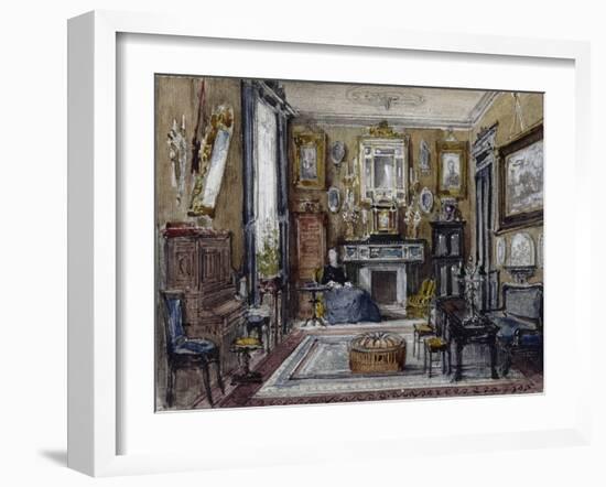 Vue d'un salon-Gustave Moreau-Framed Giclee Print