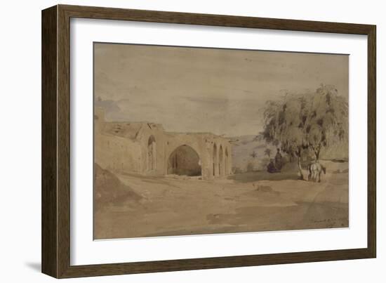 Vue d'une mosquée à Beyrouth-Antoine Alphonse Montfort-Framed Giclee Print