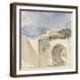 Vue d'une porte de ville arabe-Eugene Delacroix-Framed Giclee Print