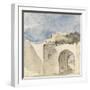 Vue d'une porte de ville arabe-Eugene Delacroix-Framed Giclee Print