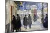 Vue D'une Rue De Moscou, Russie  (Moscow Street) Aquarelle De Sergei Vinogradov (1869-1938) - 1922-Sergei Arsenevich Vinogradov-Mounted Giclee Print