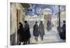 Vue D'une Rue De Moscou, Russie  (Moscow Street) Aquarelle De Sergei Vinogradov (1869-1938) - 1922-Sergei Arsenevich Vinogradov-Framed Giclee Print