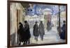 Vue D'une Rue De Moscou, Russie  (Moscow Street) Aquarelle De Sergei Vinogradov (1869-1938) - 1922-Sergei Arsenevich Vinogradov-Framed Giclee Print