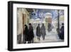 Vue D'une Rue De Moscou, Russie  (Moscow Street) Aquarelle De Sergei Vinogradov (1869-1938) - 1922-Sergei Arsenevich Vinogradov-Framed Premium Giclee Print