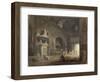 Vue d'une salle du musée des Monuments Français-Hubert Robert-Framed Giclee Print