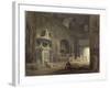 Vue d'une salle du musée des Monuments Français-Hubert Robert-Framed Giclee Print