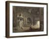 Vue d'une salle du musée des Monuments Français-Hubert Robert-Framed Giclee Print