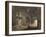 Vue d'une salle du musée des Monuments Français-Hubert Robert-Framed Giclee Print