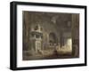 Vue d'une salle du musée des Monuments Français-Hubert Robert-Framed Giclee Print