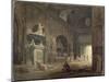 Vue d'une salle du musée des Monuments Français-Hubert Robert-Mounted Giclee Print