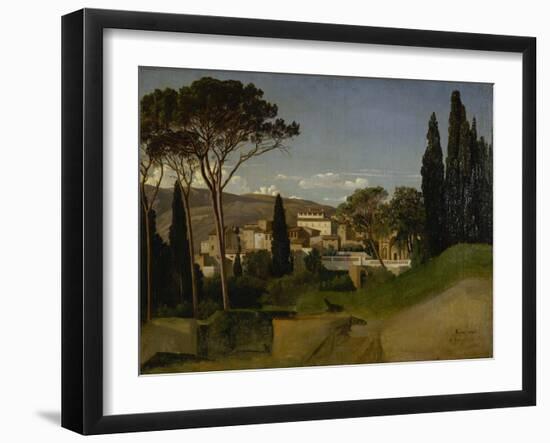 Vue d'une villa romaine-Jean-Achille Benouville-Framed Giclee Print