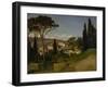 Vue d'une villa romaine-Jean-Achille Benouville-Framed Giclee Print