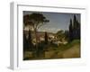 Vue d'une villa romaine-Jean-Achille Benouville-Framed Giclee Print