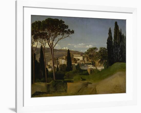 Vue d'une villa romaine-Jean-Achille Benouville-Framed Giclee Print