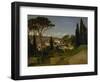 Vue d'une villa romaine-Jean-Achille Benouville-Framed Giclee Print