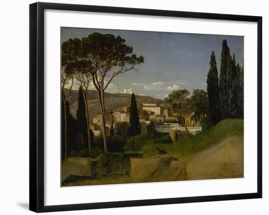 Vue d'une villa romaine-Jean-Achille Benouville-Framed Giclee Print