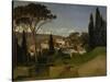 Vue d'une villa romaine-Jean-Achille Benouville-Stretched Canvas