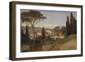 Vue d'une villa romaine-Jean Benouville-Framed Giclee Print