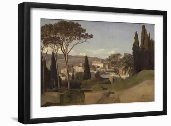 Vue d'une villa romaine-Jean Benouville-Framed Giclee Print