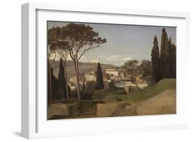 Vue d'une villa romaine-Jean Benouville-Framed Giclee Print