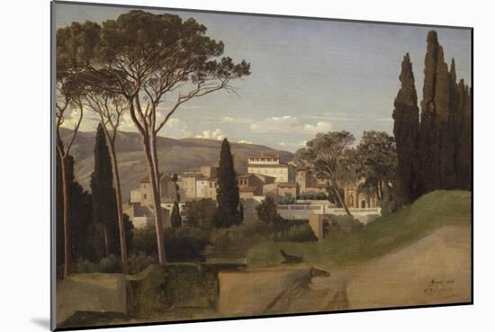 Vue d'une villa romaine-Jean Benouville-Mounted Giclee Print
