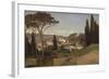 Vue d'une villa romaine-Jean Benouville-Framed Giclee Print