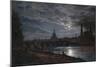 Vue De Dresde Au Clair De Lune  (View of Dresden by Moonlight) Peinture De Johan Christian Clausen-Johan Christian Dahl-Mounted Giclee Print
