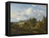 Vue de l'ancien château des ducs de Bourgogne à Bruxelles-Jan Van Der Heyden-Framed Stretched Canvas