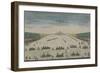 Vue de l'Ecole Royale Militaire du côté du Champ de Mars à Paris-null-Framed Giclee Print