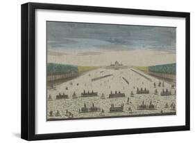 Vue de l'Ecole Royale Militaire du côté du Champ de Mars à Paris-null-Framed Giclee Print