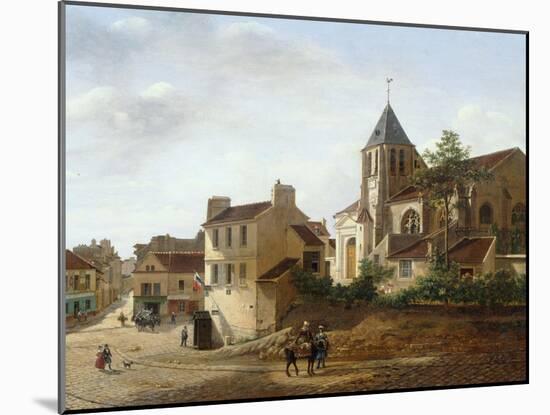 Vue de l'église Saint-Germain de Charonne-Etienne Bouhot-Mounted Giclee Print