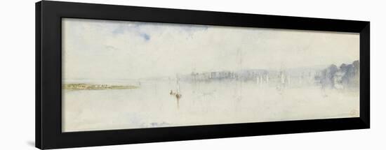 Vue de l'estuaire de la Seine-Paul Huet-Framed Giclee Print