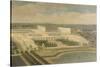 Vue de l'Orangerie, des parterres et du château de Versailles prises des hauteurs de Satory-Etienne Allegrain-Stretched Canvas