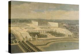 Vue de l'Orangerie, des parterres et du château de Versailles prises des hauteurs de Satory-Etienne Allegrain-Stretched Canvas