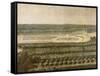 Vue de l'Orangerie, des parterres et du château de Versailles prises des hauteurs de Satory-Etienne Allegrain-Framed Stretched Canvas