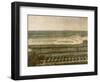 Vue de l'Orangerie, des parterres et du château de Versailles prises des hauteurs de Satory-Etienne Allegrain-Framed Giclee Print