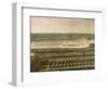 Vue de l'Orangerie, des parterres et du château de Versailles prises des hauteurs de Satory-Etienne Allegrain-Framed Giclee Print