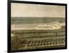 Vue de l'Orangerie, des parterres et du château de Versailles prises des hauteurs de Satory-Etienne Allegrain-Framed Giclee Print